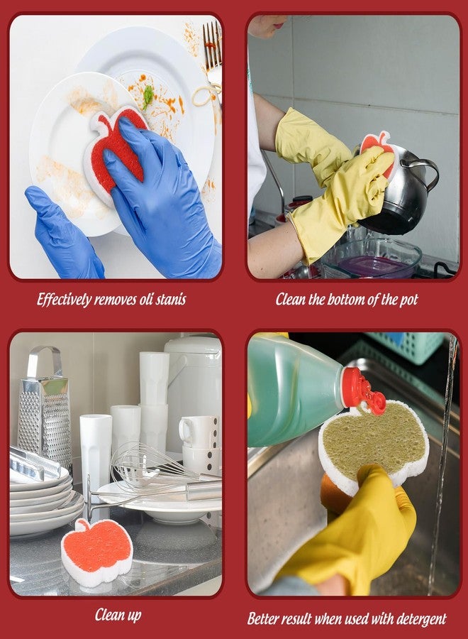 وولاين مجموعة إسفنجات مطبخ خريفية من والين، 12 قطعة، بتصميم يقطين، لغسل الأطباق، إسفنجات تنظيف منزلية ناعمة لا تخدش، مثالية لفصل الخريف وعيد الشكر والمنزل والمطاعم - Image 5